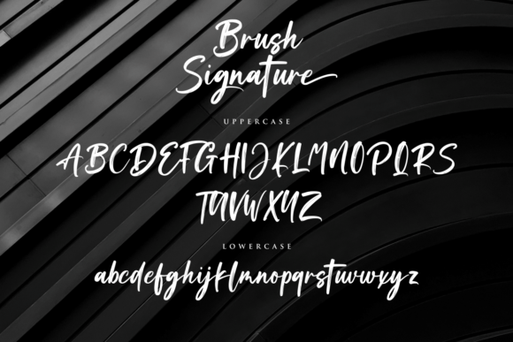 Brush Signature Font Poster 10