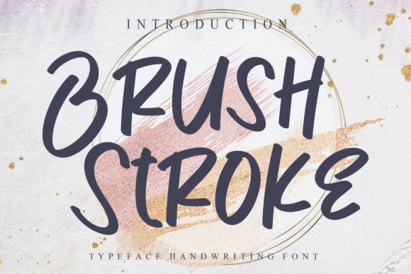 Brush Stroke Font Poster 1