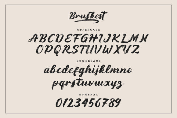 Bruskest Font Poster 7