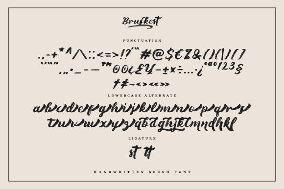 Bruskest Font Poster 8