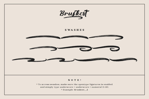 Bruskest Font Poster 9