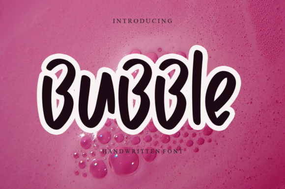 Bubble Font Poster 1
