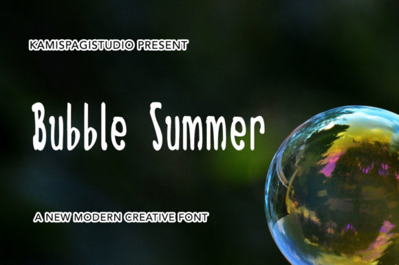 Bubble Summer Font Poster 1