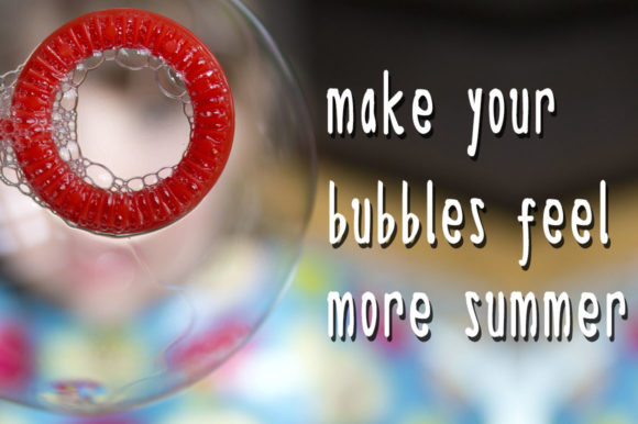 Bubble Summer Font Poster 4