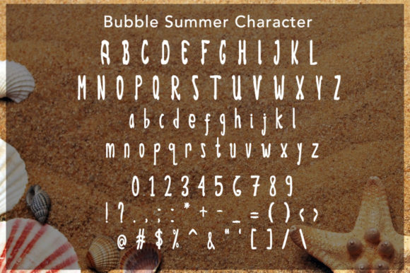 Bubble Summer Font Poster 5