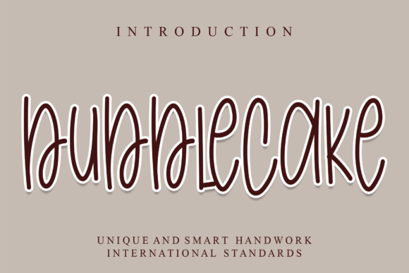 Bubblecake Font