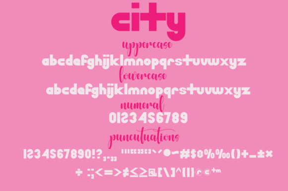 Bubbly City Font Poster 6