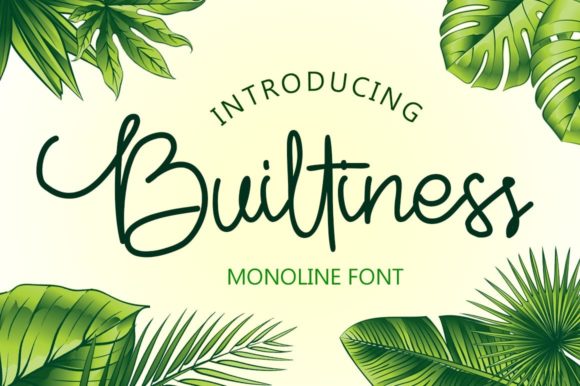 Builtiness Font Poster 1