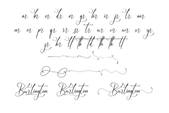 Burlington Font Poster 6