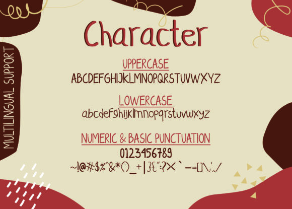 Burlywood Font Poster 2