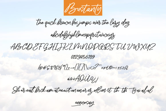 Bustanty Font Poster 6