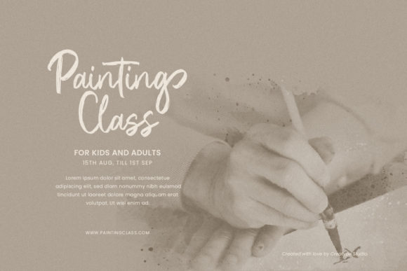 Buster Brush Signature Font Poster 3
