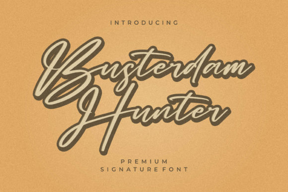Busterdam Hunter Font Poster 1