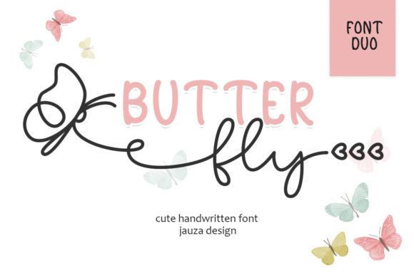 Butter Fly Font Poster 1