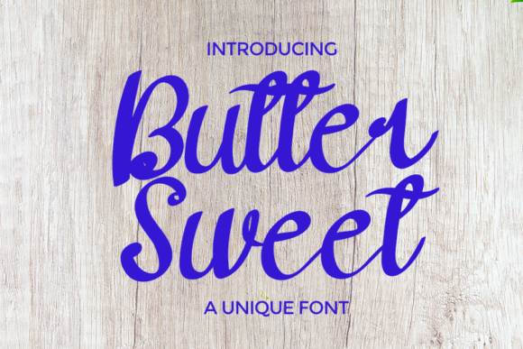 Butter Sweet Font Poster 1