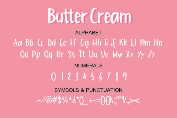Buttercream Font Poster 2