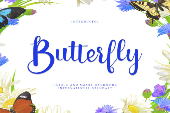 Butterfly Font Poster 1