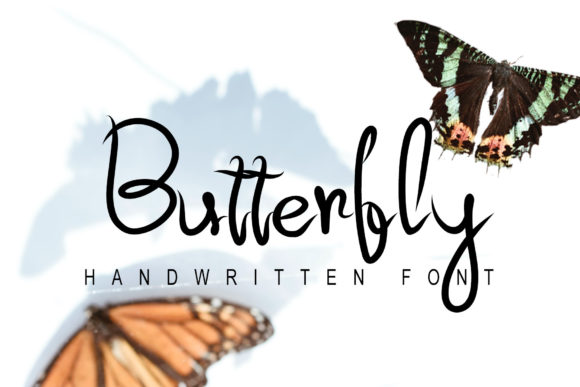 Butterfly Font Poster 1