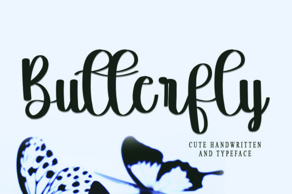 Butterfly Font Poster 1