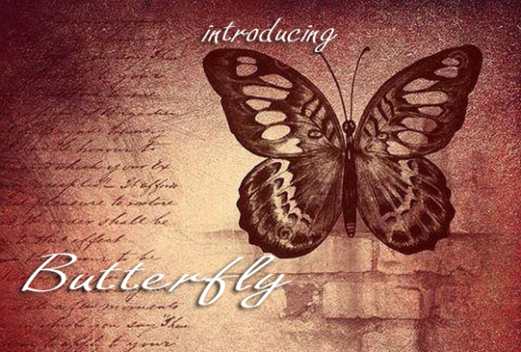 Butterfly Font Butterfly Font Poster 1