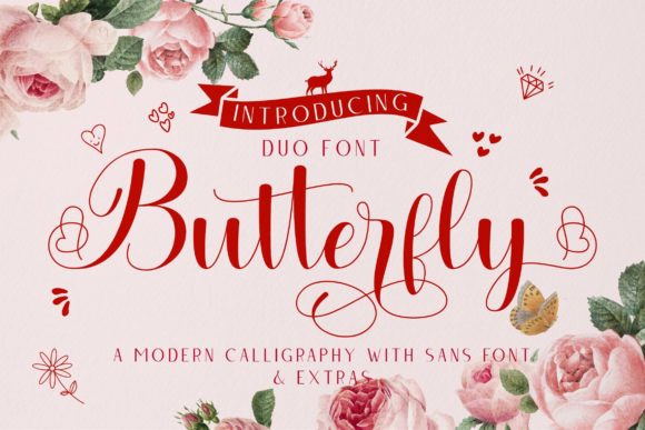 Butterfly Duo Font Poster 1