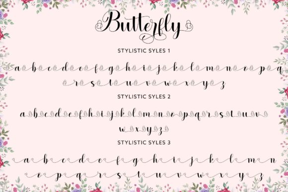 Butterfly Duo Font Poster 8