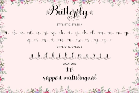 Butterfly Duo Font Poster 9
