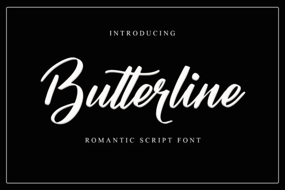 Butterline Font Poster 1