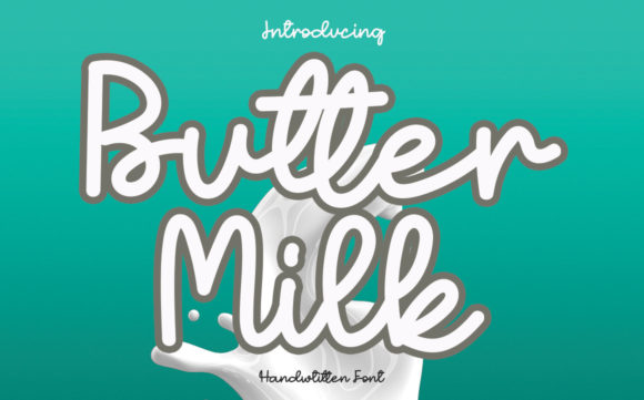 Buttermilk Font Poster 1