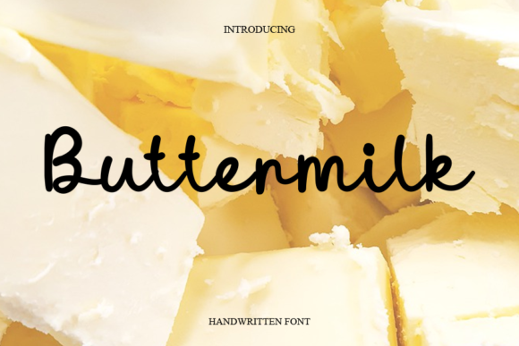 Buttermilk Font Poster 1