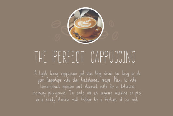 Caffee Lungo Font Poster 2