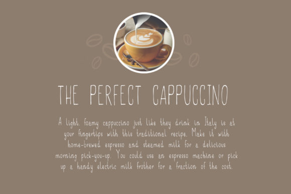 Caffee Lungo Font Poster 2