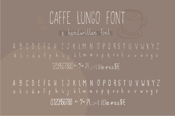 Caffee Lungo Font Poster 5