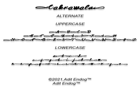 Cakrawala Font Poster 5