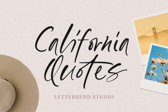 California Quotes Font Poster 1