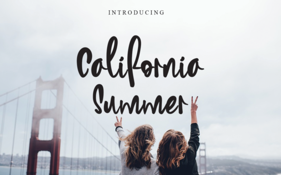 California Summer Font Poster 1