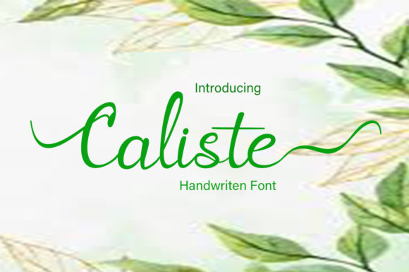 Caliste Font Poster 1