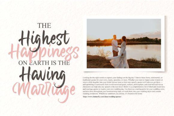 Calligra Marriage Font Poster 6