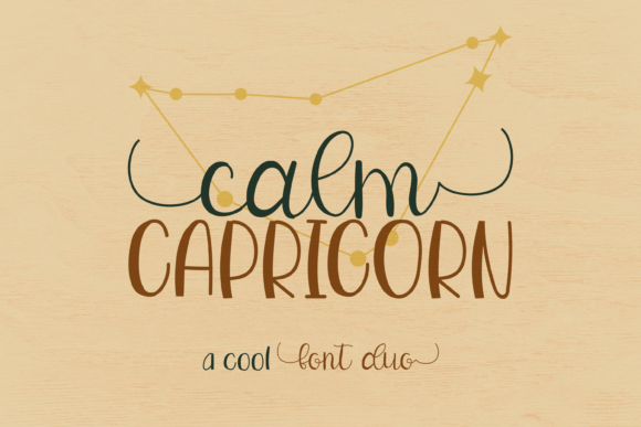 Calm Capricorn Duo Font Poster 1