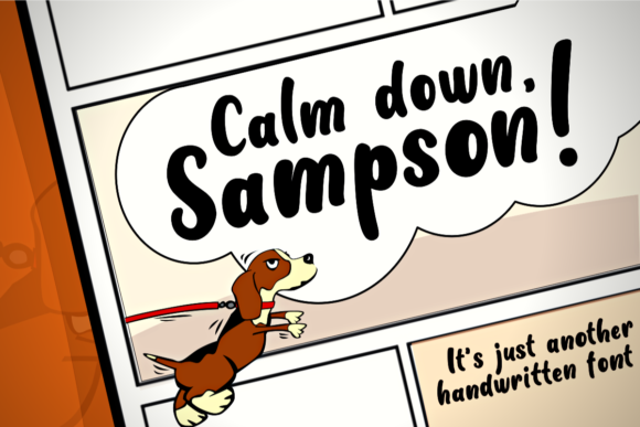 Calm Down Sampson Font Poster 1