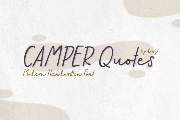 Camper Quotes Font Poster 1