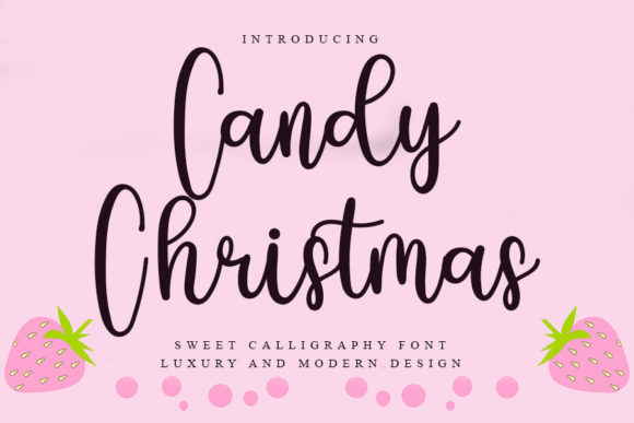 Candy Christmas Font Poster 1