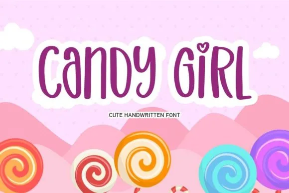 Candy Girl Font Candy Girl Font Poster 1