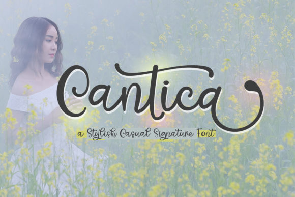 Cantica Script Font Poster 1