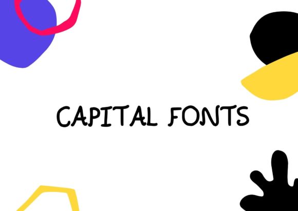 Capital Style Font Poster 1