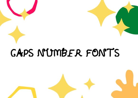 Caps Number Font Poster 1