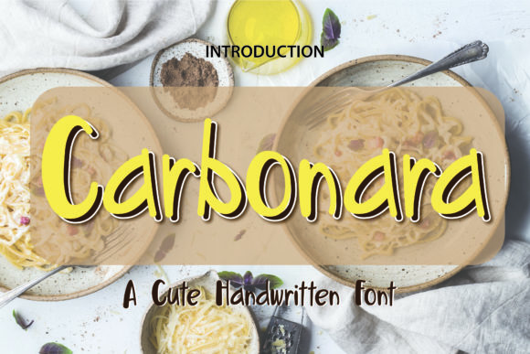 Carbonara Font Poster 1