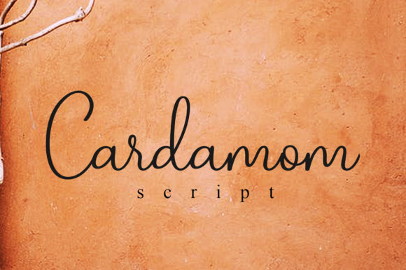 Cardamom Script Font Poster 1