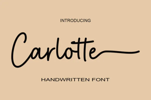 Carlotte Font Poster 1