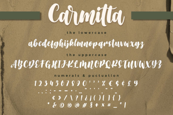 Carmitta Font Poster 8